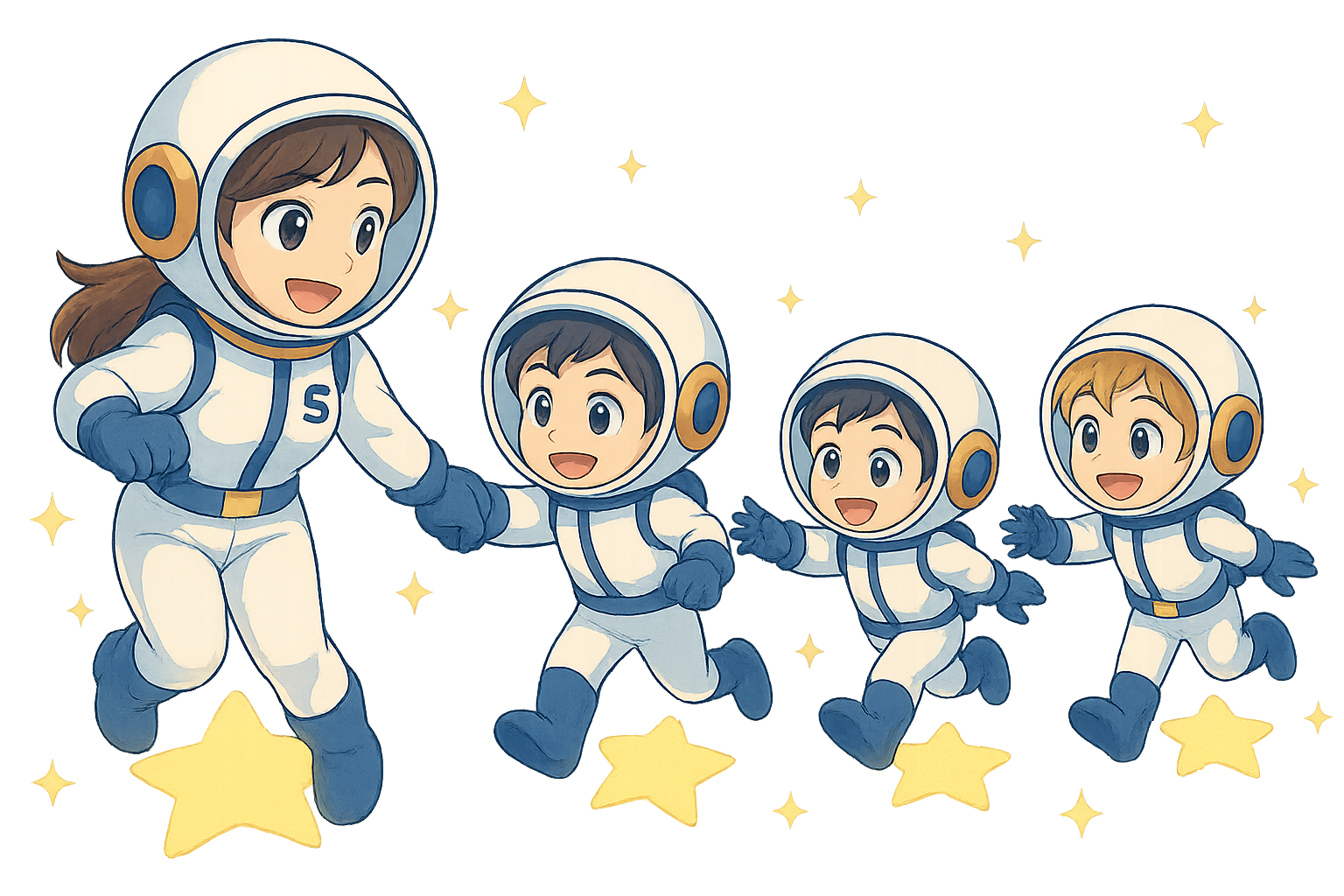 Preschool children and teachers using Splorio together